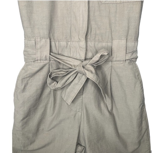Everlane The Fatigue Short-Sleeve Jumpsuit in Clay Size 4 Belted Waist - Picture 6 of 7